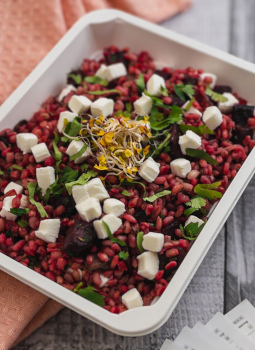 II sniadanie peczotto z burakiem i kozim serem